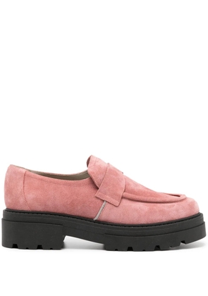 Fabiana Filippi suede slip-on loafers - Pink