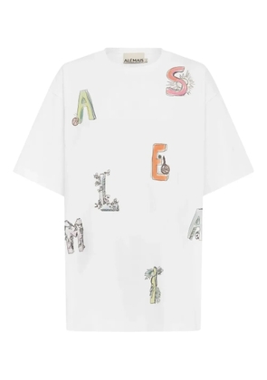 ALEMAIS Court graphic-print T-shirt - White