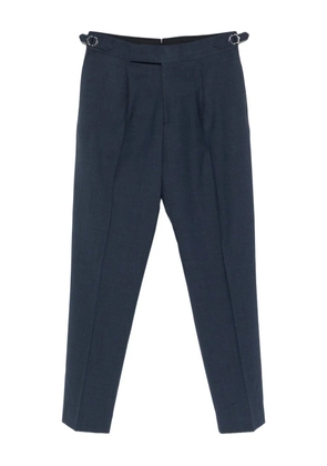 Paul Smith pleated-front adjustable trousers - Blue
