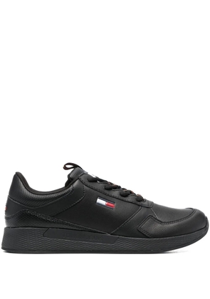Tommy Jeans Flexi leather sneakers - Black