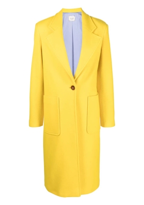Alysi notched-lapels single-breasted coat - Yellow