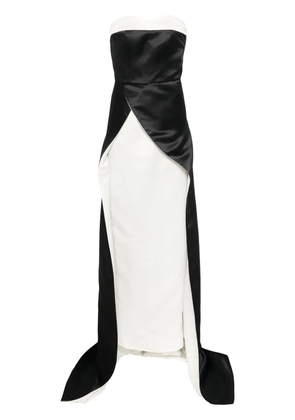 AAVVA two-tone strapless gown - Black