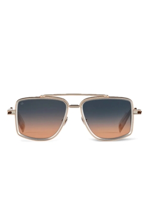 T Henri Eyewear Mulsanne square-frame sunglasses - Gold