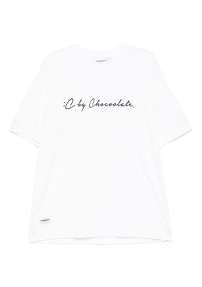 CHOCOOLATE logo-printed t-shirt - White