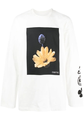 OAMC graphic-print long-sleeved T-shirt - White