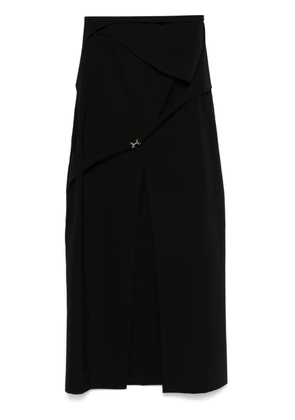 HELIOT EMIL strap-detail maxi skirt - Black