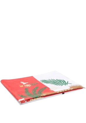 RHUDE graphic-print terry towel - White