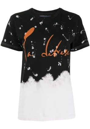 La Detresse logo-print cotton T-Shirt - Black