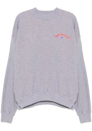 Off-White logo-print sweatshirt - Grey