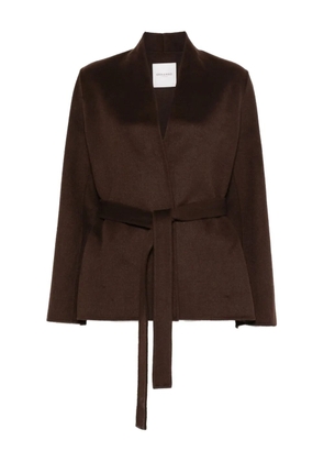 ERMANNO FIRENZE belted coat - Brown