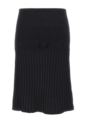 A. ROEGE HOVE pleated cut-out skirt - Black