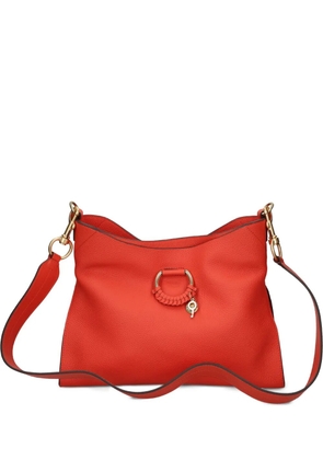 See by Chloé Joan leather ring-detail shoulder bag - Orange