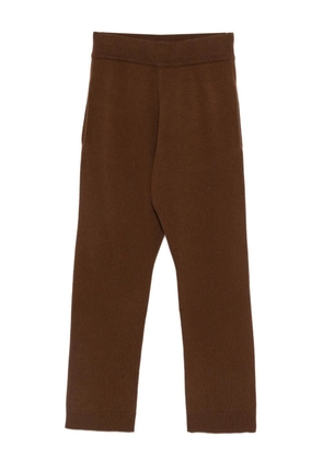 ENTIRE STUDIOS ribbed-trim trousers - Brown