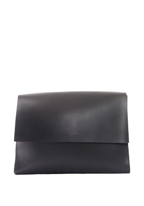Orciani Alba leather messenger bag - Black