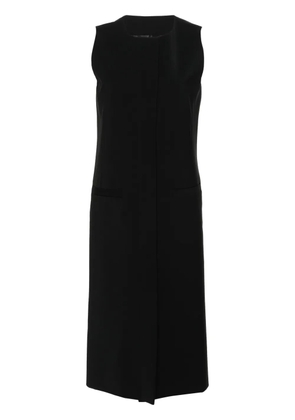 Alberta Ferretti cut-out long gilet - Black