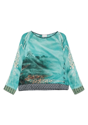 Pierre-Louis Mascia Aloe T-shirt - Blue