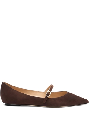 Stuart Weitzman Emilia pointed-toe ballet flats - Brown