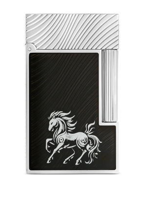S.T. Dupont Ligne 2 horse motif lighter - Black