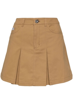 CHOCOOLATE cotton mini skirt - Neutrals