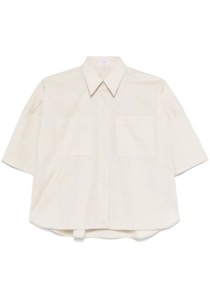 Brunello Cucinelli graphic-motif shirt - Neutrals