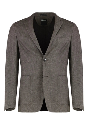 Zegna single-breasted jacket - Brown