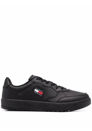 Tommy Jeans logo-patch low-top sneakers - Black