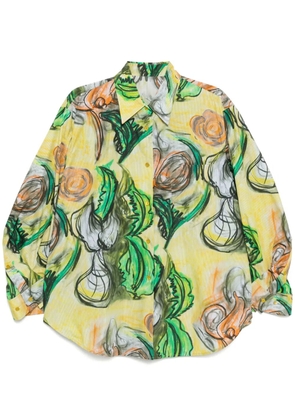 JNBY graphic-print shirt - Yellow