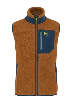 KARPOS fleece zip-up gilet - Brown