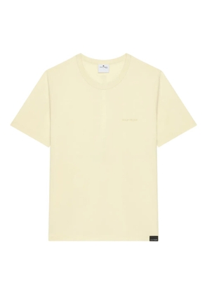 Courrèges logo-embroidered T-shirt - Yellow