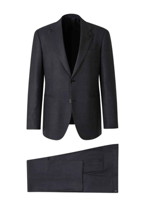 Lardini textured check suit - Blue