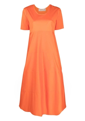 Blanca Vita tiered short-sleeve dress - Orange