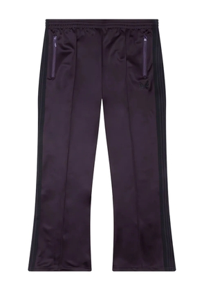 Needles butterfly-embroidered track trousers - Purple