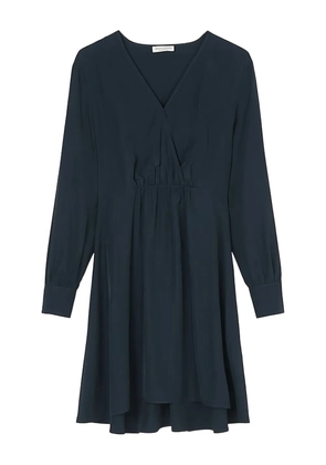 Marc O'Polo v-neck long-sleeve dress - Blue