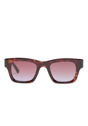 akila square-frame sunglasses - Brown