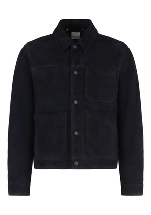 Paul Smith suede button-fastening jacket - Blue