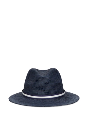 Borsalino Argentina crochet-texture hat - Blue