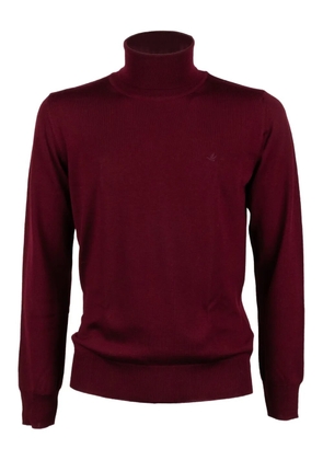 BROOKSFIELD roll-neck logo sweater - Red