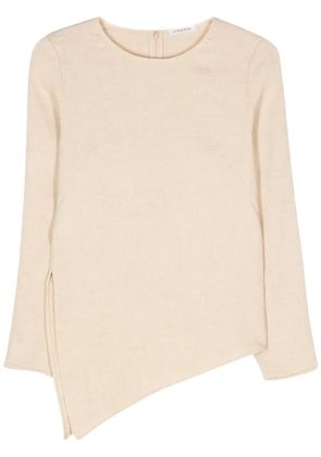 By Malene Birger textured asymmetric top - Neutrals