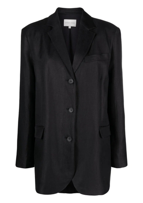 LouLou de Saison Sora linen-blend blazer - Black