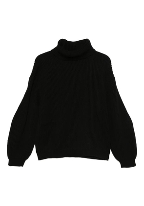 Semicouture roll-neck knitwear - Black