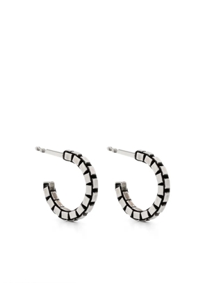 WERKSTATT:MÜNCHEN fine-box hoop earrings - Silver