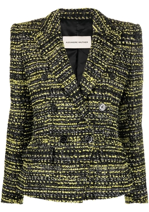 Alexandre Vauthier double-breasted tweed blazer - Black