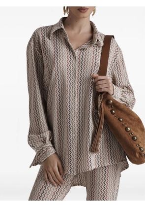PHO FIRENZE chevron-print shirt - Neutrals