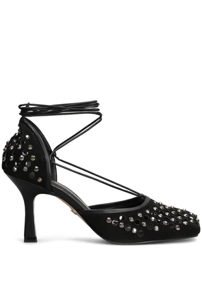 CARRANO 85mm crystal-embellished pumps - Black