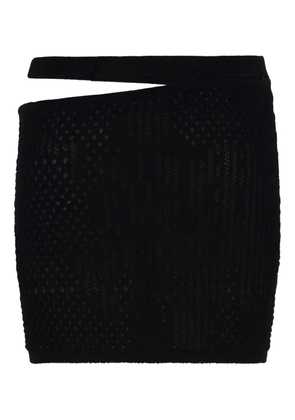 Roberta Einer cut-out knitted mini skirt - Black