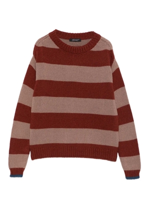Aragona striped sweater - Red