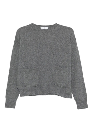 Why Ci round-neck pocket sweater - Grey