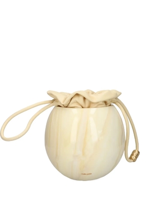 Cult Gaia Mona marble-sphere bucket bag - Neutrals