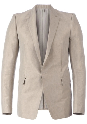 Deepti concealed button fastening classic blazer - Grey