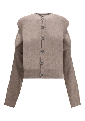 ALAINPAUL button-down cardigan - Neutrals